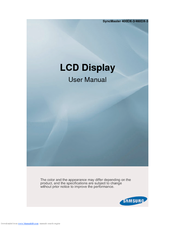 Samsung SyncMaster 400DX-3 User Manual