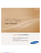 Samsung YP-T10JAB/XEU User Manual