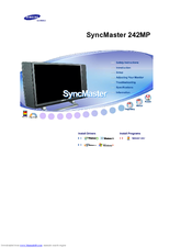 Samsung SyncMaster 242MP Manual