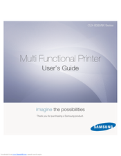 Samsung CLX-8385NX Series User Manual