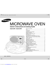 Samsung CE2727N Owner's Instructions And Cooking Manual