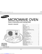 Samsung CE2875N Owner's Instructions And Cooking Manual
