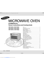 Samsung CM1329A/XEU Owner's Instructions And Cooking Manual
