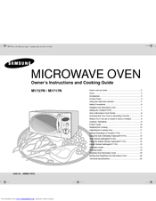 Samsung M1727N Owner's Instructions And Cooking Manual