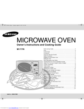 Samsung M1777N Owner's Instructions And Cooking Manual