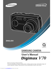 Samsung DIGIMAX V70 User Manual