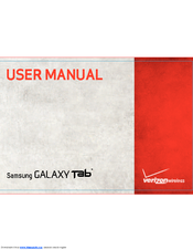 Samsung GALAXY TAB SCH-I800BKAVZW User Manual