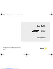 Samsung Seek User Manual