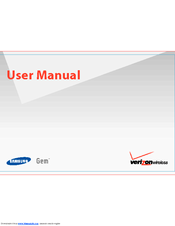 Samsung Gem SCH-i100 User Manual