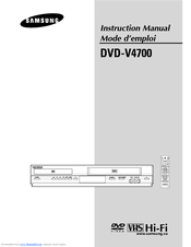 Samsung DVD-V4700 Instruction Manual
