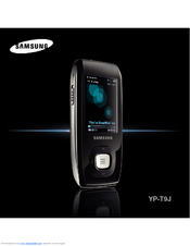 Samsung YP-T9JAB - Digital AV Player Manual