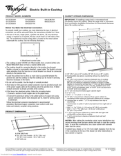Whirlpool G7CE3034X - DIMENSIONS GUIDE Product Dimensions