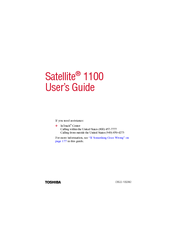 Toshiba Satellite 1100 User Manual