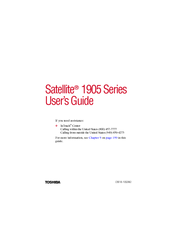 Toshiba Satellite 1905 Series User Manual