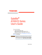 Toshiba Satellite A15 Series User Manual