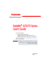 Toshiba A75-S211 - Satellite - Mobile Pentium 4 3.2 GHz User Manual