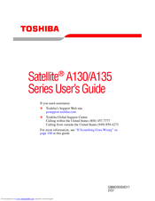 Toshiba A135-SP4796 - Satellite - Celeron M 1.6 GHz User Manual