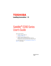 Toshiba Satellite E200 Series User Manual