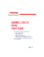 Toshiba Satellite L10 Series User Manual