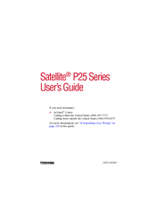 Toshiba Satellite P25 Series User Manual