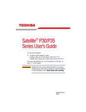 Toshiba Satellite P30 User Manual