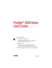Toshiba Portege 4005 User Manual
