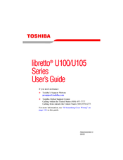 Toshiba libretto U105 Series User Manual
