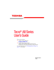 Toshiba A8-EZ8512 - Tecra - Core 2 Duo 1.66 GHz User Manual