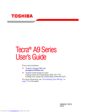 Toshiba TECRA A9 S9017 User Manual