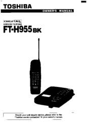 Toshiba FT-H955BK Owner's Manual