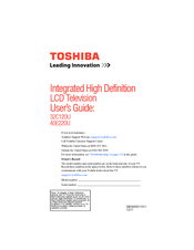 Toshiba 32C120U User Manual