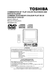 Toshiba MD20FM1CR Owner's Manual