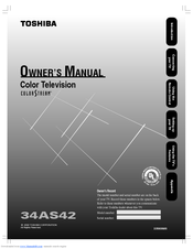Toshiba 34AS42 Owner's Manual