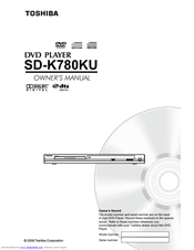 Toshiba SD-K780 - MULTI REGION ZONE DVD PLAYER Owner's Manual