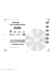 Toshiba SD-H400 - Combination Progressive-Scan DVD Player Installation Manual