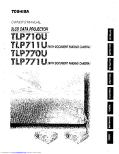 Toshiba TLP711 - UXGA LCD Projector Owner's Manual