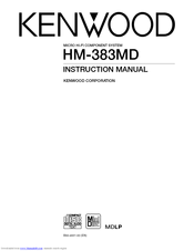 Kenwood HM-383MD Instruction Manual