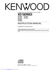Kenwood XD-8551 Instruction Manual