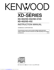 Kenwood XD-502 Instruction Manual