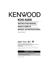 Kenwood KOS-A200 - Car Audio Expansion Module Instruction Manual