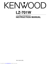 Kenwood LZ-701W Instruction Manual