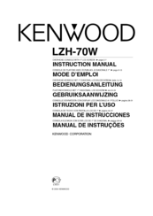 Kenwood LZH-70W - LCD Monitor - External Instruction Manual