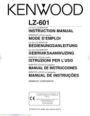 Kenwood LZ-601 Instruction Manual