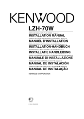 Kenwood LZH-70W - LCD Monitor - External Installation Manual