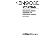 Kenwood KVT-925DVD Instruction Manual