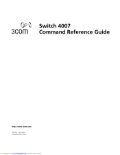 3Com 4007 Command Reference Manual