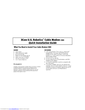3Com CMX 3CR292-DE56 Quick Installation Manual