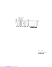 Ulead VIDEOSTUDIO 4.0 - 10-1999 User Manual