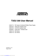 ADTRAN T3SU 300 User Manual
