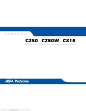 Ask Proxima C250 User Manual